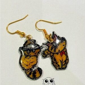 Handmade Cat Earrings Set